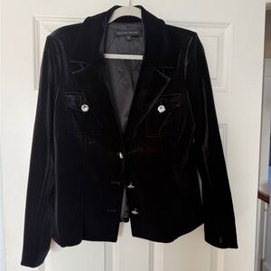 Boston Proper Midnight Velvet Jacket